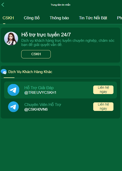 Vn6 trả lời thắc mắc liên hệ CSKH